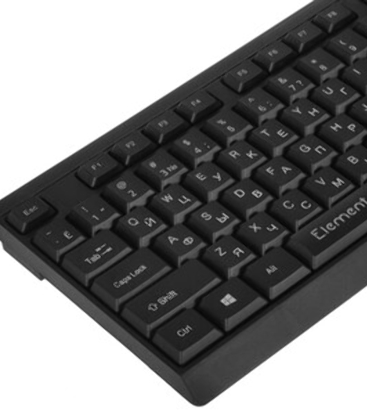 Клавиатура Qumo Office Element K65 проводная, USB Type-A, чёрный