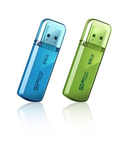 Флешка USB Silicon Power R/W 64Gb Helios 101 SP064Gb,UF2101V1B USB 2.0 синий
