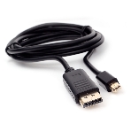 Кабель miniDP<->DP Cablexpert CCP-mDP2-6, 20M/20M, v.1.2, 4K, 1.8м, черный, позол.разъемы, пакет, фото2