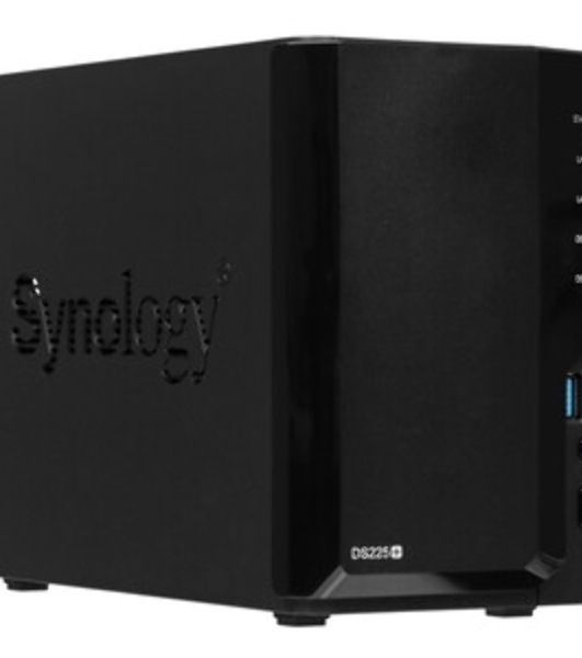 СХД настольное исполнение Synology 2BAY NO HDD DS225+