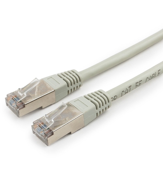 Патч-корд FTP Cablexpert cat.5e, 5м, литой, многожильный серый