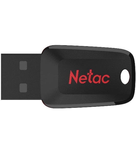 Флешка USB R/W Netac 128Gb U197 NT03U197N-128G-20BK USB 2.0 черный/красный