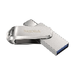 Флешка USB SanDisk Ultra Dual Luxe (SDDDC4-256G-G46), 256Gb, USB 3.2/USB Type-C, R/W 150/40, серебристый, фото2