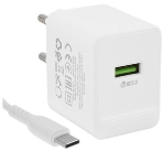 Сетевое зарядное устройство BOROFONE (6974443388596) BA72Aa White 1USB 3.0A QC3.0 18W быстрая зарядка, фото4