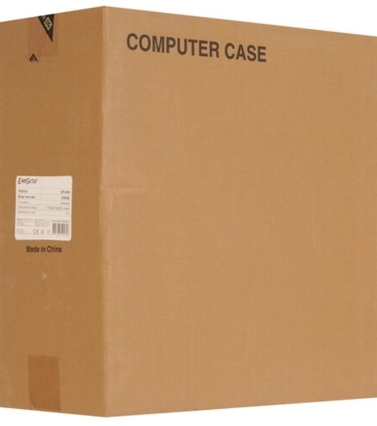 Компьютерный корпус Miditower ExeGate EX287030RUS UN-604-UN600 (ATX, БП UN600 с вент. 12см, 2*USB+2*USB 3.0, аудио, черный)
