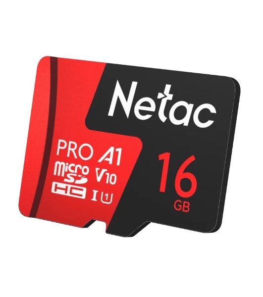 Флеш карта NeTac MicroSD card P500 Extreme Pro 16Gb, retail version w/SD adapter
