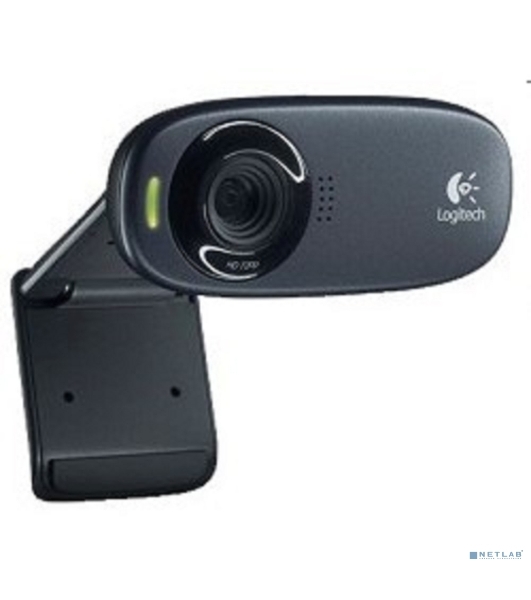 Веб-камера Logitech C310 HD 1280x720, 30 кадр/с, USB Type-A, микрофон (шумоподавление), автоосвещение, универсальное крепление