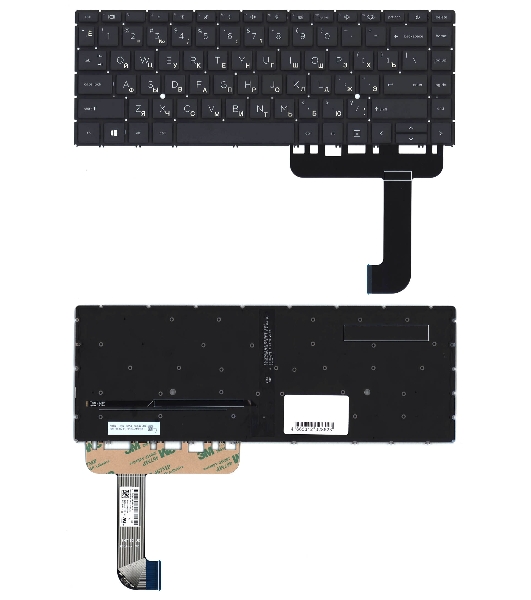 Клавиатура для ноутбука HP ZBook Studio G8 черная с подсветкой