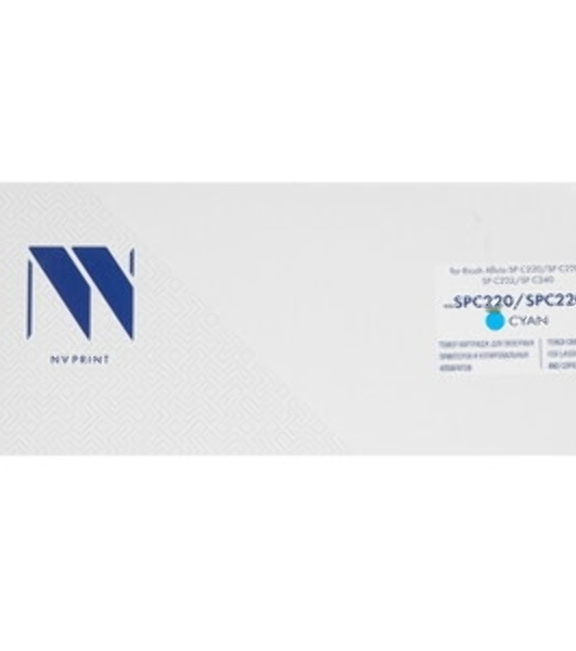 Картридж NVPrint совместимый NV-SPC220/SPC220E Голубой для Ricoh Aficio SP C220/SP C221/SP C222/SP C240 (406053) (2300k)