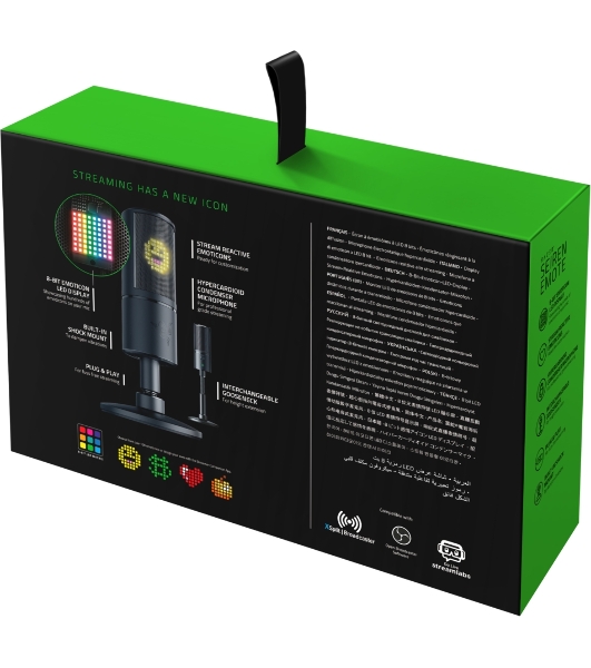 Микрофон Razer Seiren Emote Razer Seiren Emote – Microphone with Emoticons - FRML Packaging