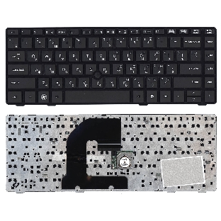 Клавиатура для ноутбука HP EliteBook 8460P ProBook 6460B 6465B черная с черной рамкой с указателем