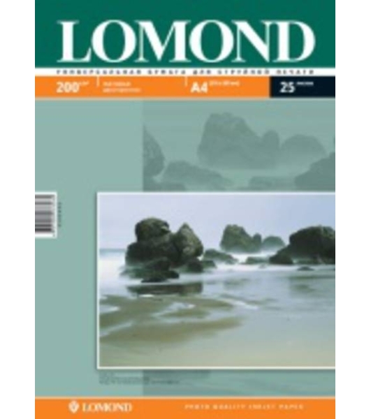 Фотобумага Lomond 0102052 A4/200г/м2/25л./белый матовое/матовое для струйной печати