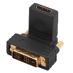 Переходник штекер Rexant DVI-D - гнездо HDMI, поворотный, фото 1