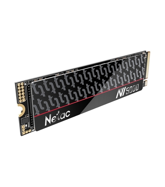Накопитель SSD Netac NV5000-T, 500Gb, M.2 2280, PCIe 4.0 x4, NVMe, R/W 4800/2700, с радиатором