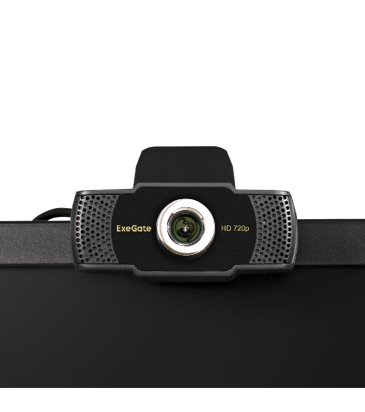 Веб-камера ExeGate BusinessPro C922 HD 1280x720, 30 кадр/с, USB Type-A, микрофон (шумоподавление), универсальное крепление, штатив в комплекте
