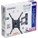 Кронштейн Kromax Optima-404 черный 15'-55' настенный от стены 66.5-444мм наклон +5°/-12° VESA 400х40, фото11