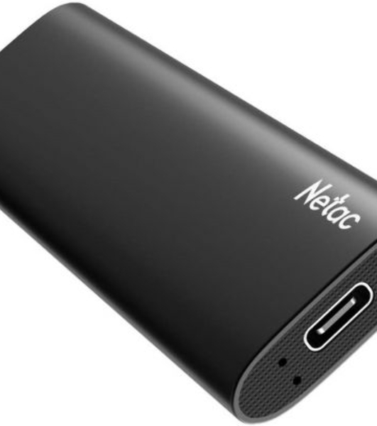 Внешний SSD Netac Z SLIM, 250 Gb, USB 3.2 Gen 2 Type-C, R/W 550/480, черный