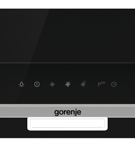 Вытяжка наклонная Gorenje WHI649X21P черный/серебристый, 60 см, 740 куб. м/ч, 67 дБ