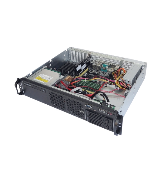 Серверный корпус Ablecom 2U chassis; ATX, Micro-ATX, Mini-ITX MBs; 2 x 3.5''hs + 2 x 3.5'' internal + 1 x 2.5'' internal; flex ATX 500W; no rails