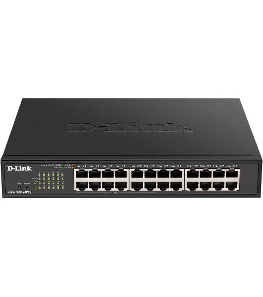 Коммутатор D-Link DGS-1100-24PV2/A1A, 24×1 Гбит/с, настраиваемый