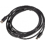 Кабель USB Type-C (m)-USB Type-C (m) 3м черный, фото2