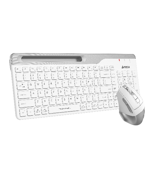 Комплект клавиатура+мышь A4Tech FStyler FB2535C беспроводной, USB + Bluetooth, 2000 DPI, белый