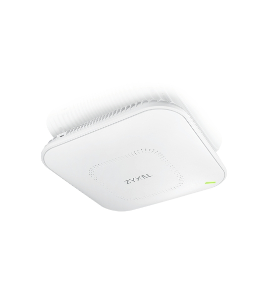 Гибридная точка доступа Zyxel NebulaFlex Pro WAX650S, W-Fi 6, 802.11a/b/g/n/ac/ax (2,4 и 5 ГГц), MU-MIMO, Smart Antenna, внутренние антенны 4x4, до 1200+2400 Мбит/с, 1xLAN 5GE, 1xLAN GE, PoE, защита о