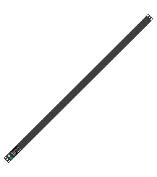 Вертикальный блок розеток с автоматом защиты ExeGate ServerPro PDU-V241 Al-24S-T-1P (19', 1U, Алюминий, 24 Schuko, клеммная колодка, 16A, автомат защиты, черный, RTL)