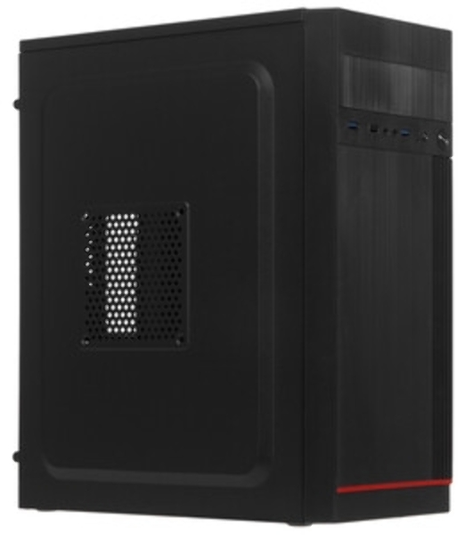 Компьютерный корпус Miditower ExeGate EX290190RUS AA-442U2-AA500 (ATX, AA500 8 см, 1хUSB+2хUSB 3.0, аудио, черный)