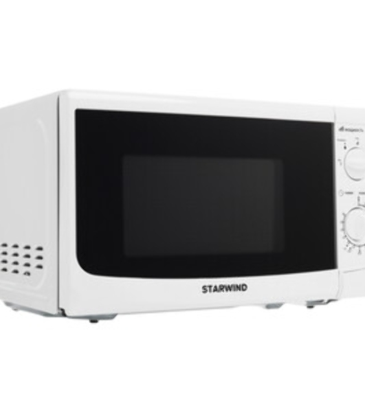 Микроволновая печь Starwind SWM5620 белый, 20 л, 700 Вт, переключатели - поворотный механизм