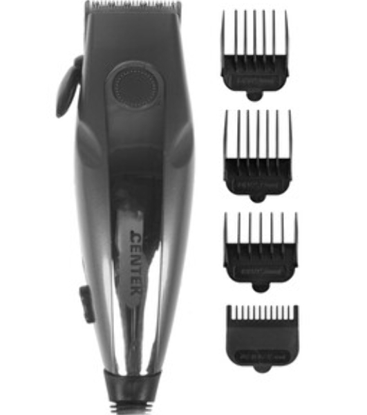 Машинка для стрижки Centek CT-2109 (серый/хром) высококач. сталь, насадки, эргономичный дизайн