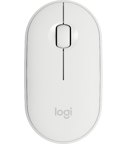 Мышь беспроводная Logitech Pebble M350 белый, 1000 dpi, радиоканал, Bluetooth, USB, кнопки - 3