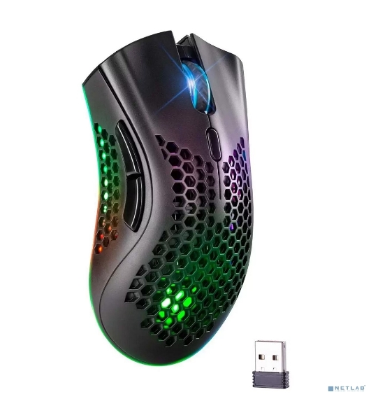 Мышь беспроводная Defender Warlock GM-709L черный, 2400 dpi, радиоканал, USB, кнопки - 8