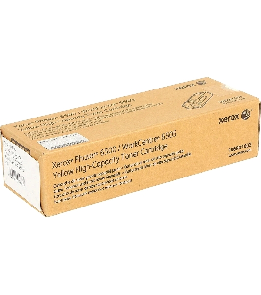 Картридж лазерный Xerox 106R01603 желтый для Xerox Ph 6500/WC 6505 (2500 стр)(Channels)