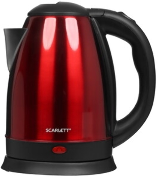 Чайник электрический Scarlett SC-EK21S76 2 л, 1800 Вт, красный (корпус: нержавеющая сталь)