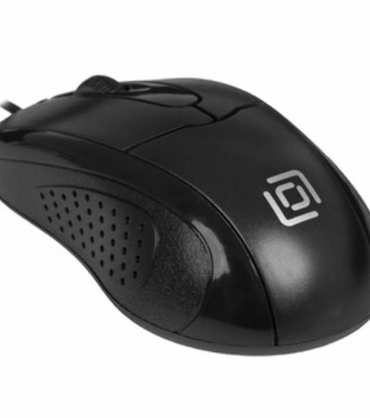 Мышь проводная Oklick 305M черный, 1000 dpi, USB, кнопки - 3