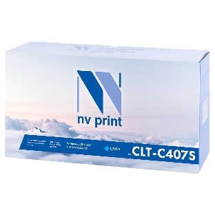 Картридж лазерный NVPrint совместимый Samsung CLT-C407S Cyan для CLP-325/CLX-3185 (1000k)