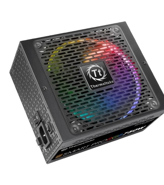 Блок питания Thermaltake Smart Pro RGb (PS-SPR-0750FPCBEU-R), 750Вт, 80 PLUS Bronze, 140мм, модульный, черный