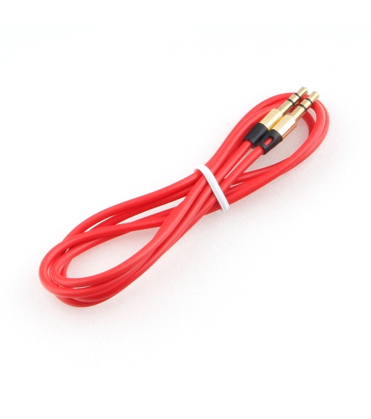 Кабель аудио Cablexpert CCAB-01-35MM-1MR, 3.5 Jack (M)/3.5 Jack (M), красный. 1м, блистер