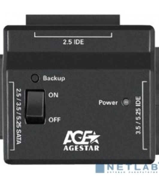 Универсальный переходник AgeStar для HDD 2.5'/3.5' FUBCP2 черный