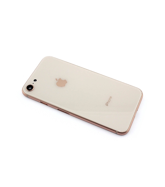Задняя крышка (корпус) в сборе с рамкой для Apple iPhone 8 золотой