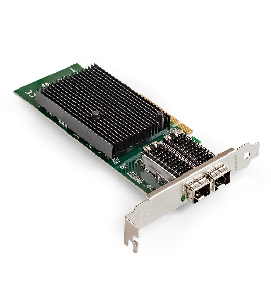 Сетевой адаптер ExeGate EXE-X710-2SFP+ (PCI-E x8 v.3, порты 2x SFP+, Dual 10Gb/s, Server NIC Chipset Intel FTXL710)