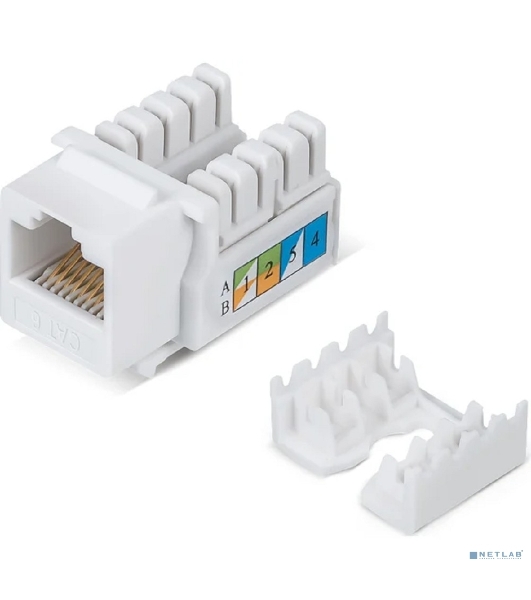 Модуль универсальный Cabeus, keystone, 1хRJ45, Toolless, кат. 6, неэкр., белый