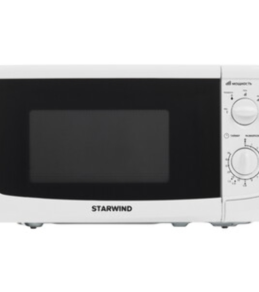 Микроволновая печь Starwind SWM5620 белый, 20 л, 700 Вт, переключатели - поворотный механизм