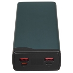 Портативный аккумулятор OLMIO QS-30, 30000mAh, 22.5W, QuickCharge3.0/PowerDelivery, LCD, темно-зеленый, фото7