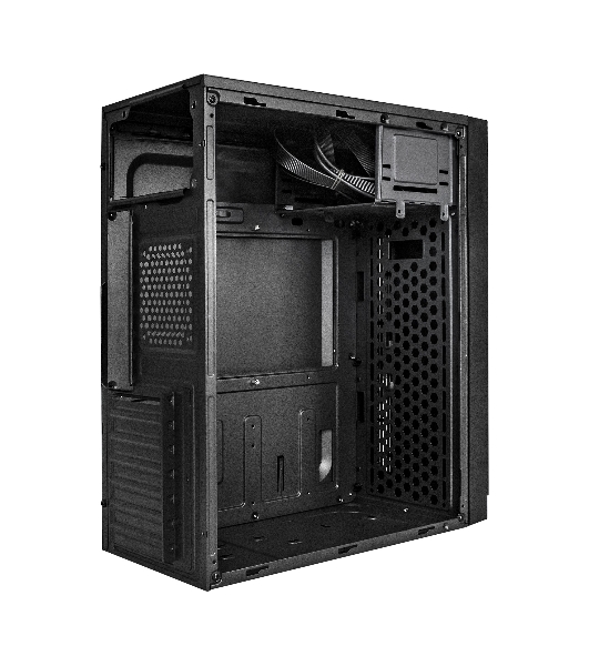 Компьютерный корпус Miditower ExeGate EX290190RUS AA-442U2-AA500 (ATX, AA500 8 см, 1хUSB+2хUSB 3.0, аудио, черный)