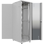 Шкаф серверный NTSS Премиум (NTSS-R42U6080GS) напольный 42U 600x800мм пер.дв.стекл металл 900кг серый IP20 сталь, фото 1