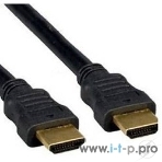 Кабель Cablexpert HDMI CC-HDMI4F-10, 19M/19M, v2.0, медь, позол.разъемы, экран, плоский кабель, 3м, черный, пакет, фото2