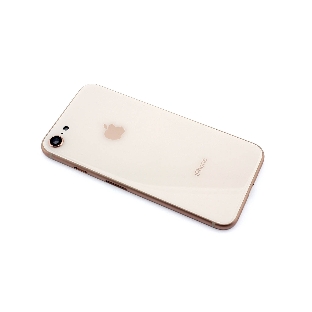 Задняя крышка (корпус) в сборе с рамкой для Apple iPhone 8 розовый (Rose Gold)
