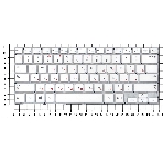 Клавиатура для ноутбука Samsung NP915S3, белая, фото3